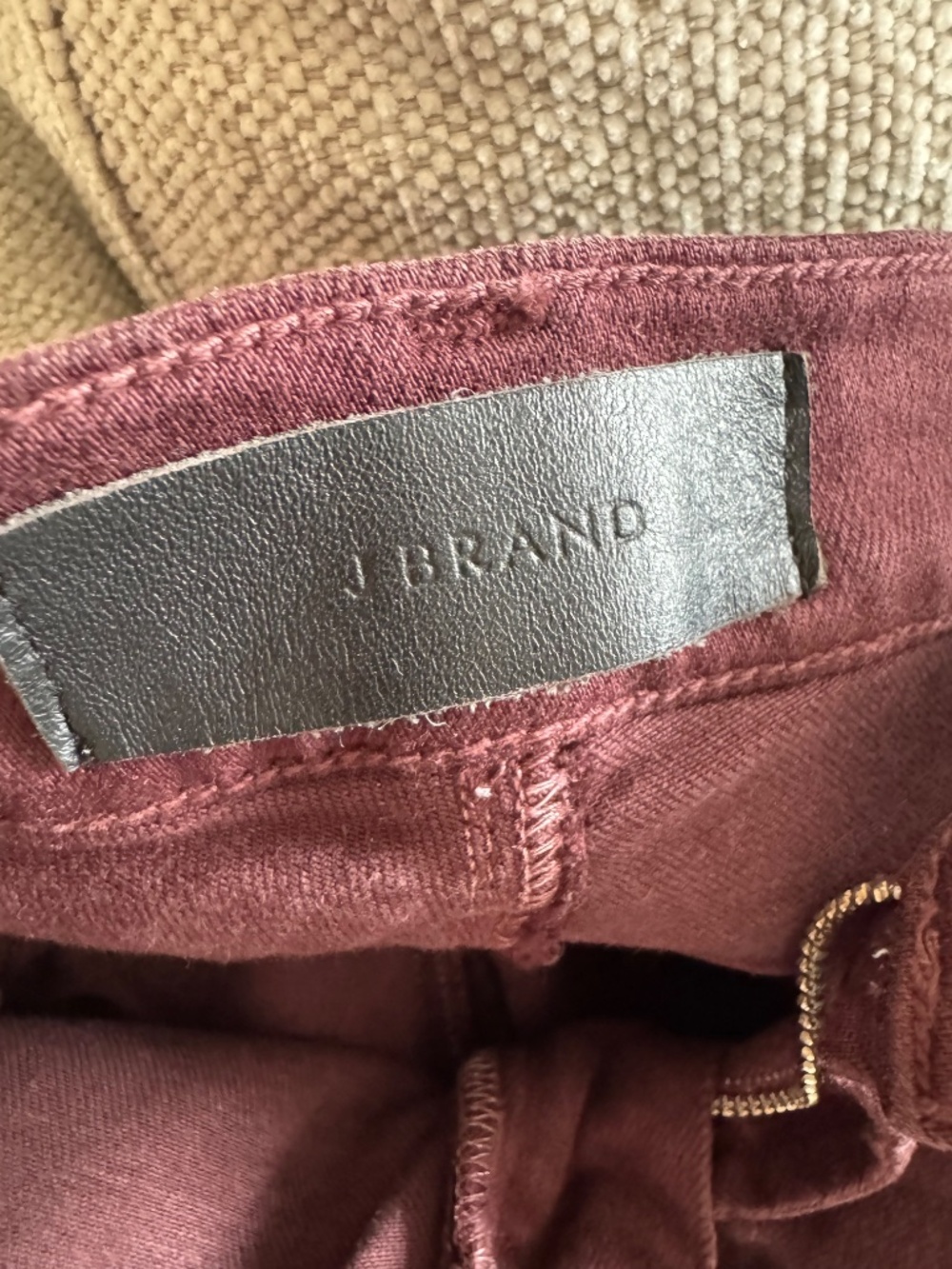 J Brand Tyler Murlow Burgundy Skinny Jeans Size 29 - Picture 7 of 9